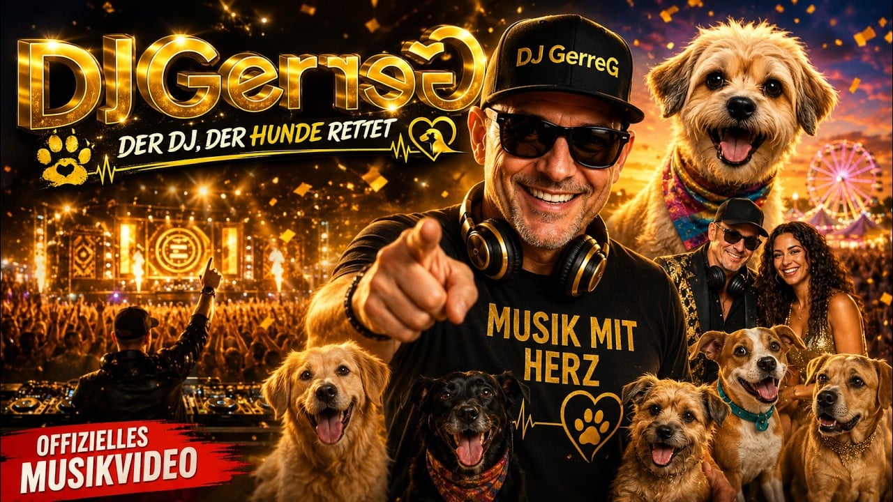 PM: DJ GerreG veröffentlicht „Der DJ, der Hunde rettet“ – Wenn Musik plötzlich Leben verändert